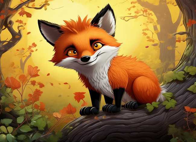 关于狡猾的狐狸的儿童故事，关于狡猾的狐狸的寓言故事