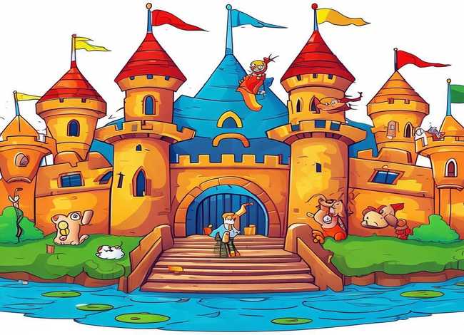 城堡儿童简笔画图片大全最新；城堡儿童简笔画图片大全最新版