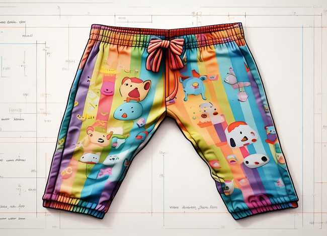 儿童裤子设计图；儿童裤子设计图纸