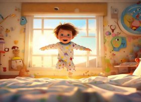 小孩起床故事；小孩起床故事视频