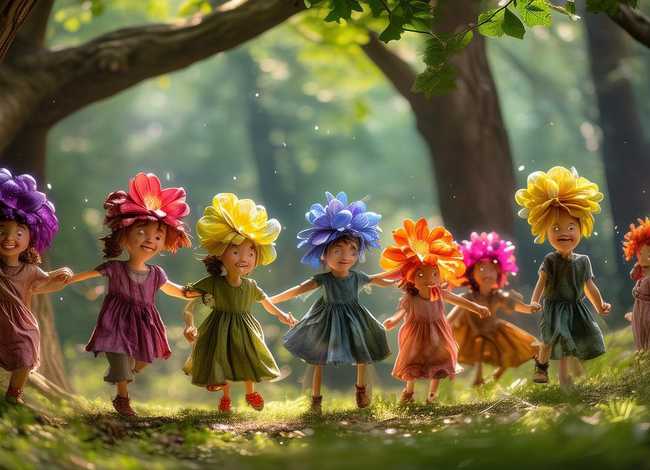 儿童故事《花孩子》（花孩子的故事）