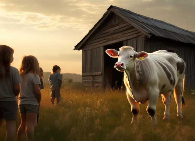 奶牛的儿童简短故事150字、关于奶牛的故事简短