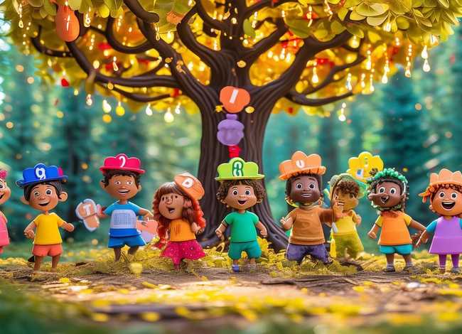 十个数字儿童故事 - 十个数字的故事