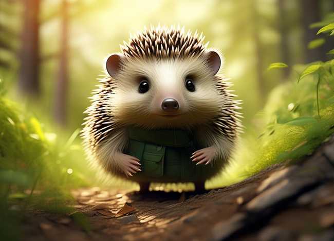 勇敢的小刺猬简短故事；勇敢的小刺猬简短故事图片