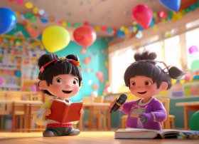 六一儿童节讲故事两人组，六一节目讲故事