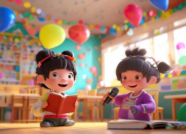 六一儿童节讲故事两人组，六一节目讲故事