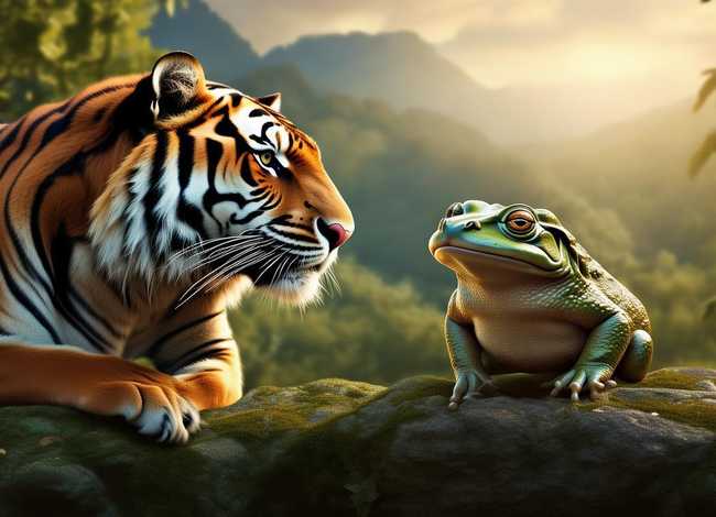 老虎和青蛙的故事原文、老虎和青蛙的故事