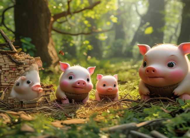 三只小猪童话故事绘本幼儿 三只小猪绘本故事视频