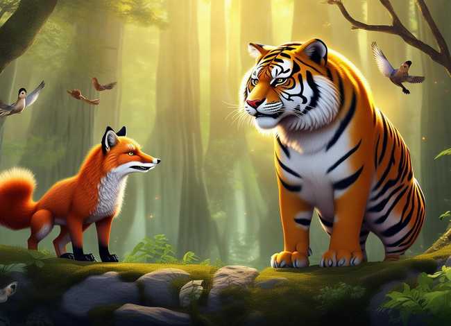 用狐狸老虎鸟儿树木等编童话故事,用老虎和狐狸编一个小故事 用狐狸老虎鸟儿树木等编童话故事,用老虎和狐狸编一个小故事