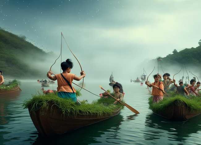 草船借箭儿童故事 草船借箭幼儿故事 草船借箭儿童故事 草船借箭幼儿故事