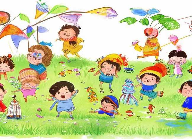 儿童二十四节气绘画；二十四节气幼儿绘画