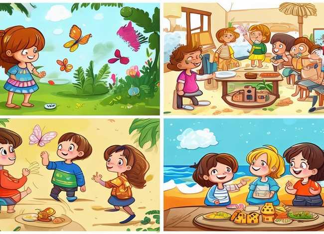 儿童四格画故事、幼儿园四格画故事 儿童四格画故事、幼儿园四格画故事