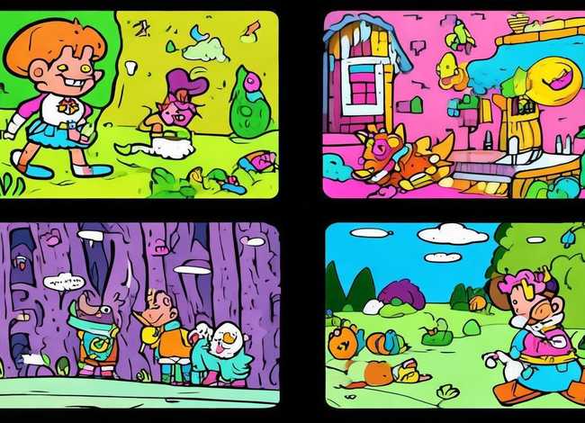 幼儿连环画故事图片4张，幼儿连环画故事图片4张怎么画