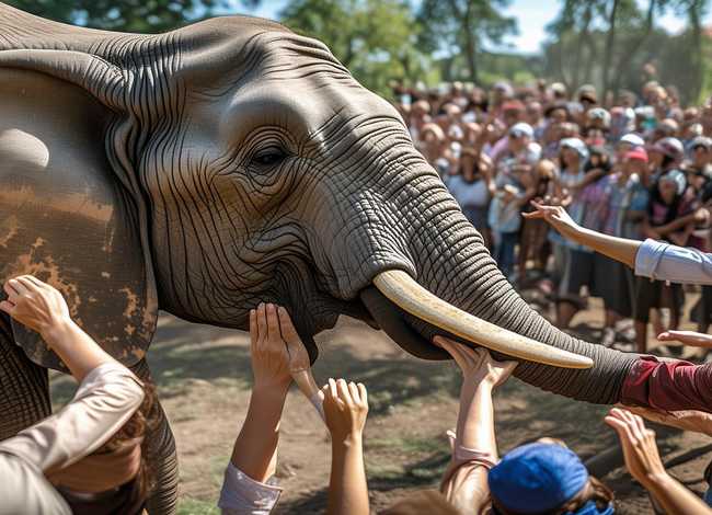 儿童故事盲人摸象的故事、播放盲人摸象的故事