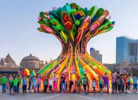 郑州儿童友好城市标志 郑州市友好城市