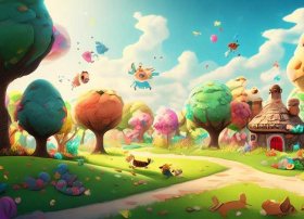 儿童故事背景素材无水印可保存 - 幼儿故事背景视频