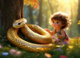 灵泽儿童故事，少儿故事灵蛇