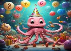 生日故事、章鱼先生过生日故事