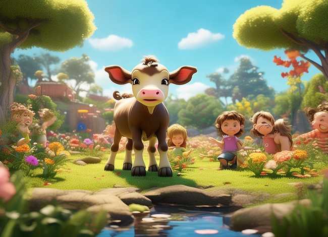 小牛的故事儿童故事；小牛的故事幼儿园故事