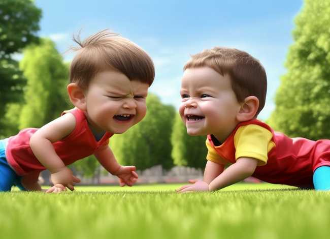 小朋友摔跤的故事、小朋友摔跤的故事视频