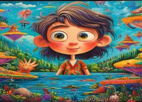 儿童经典故事绘画作品，儿童经典人物故事绘画