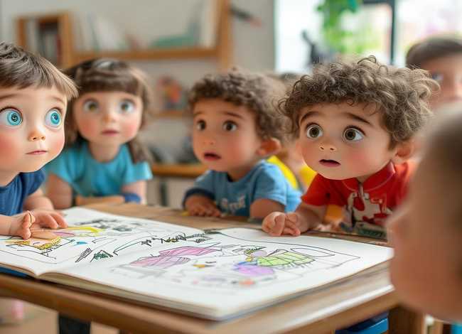 小学生讲故事的简笔画、小学生讲故事的简笔画怎么画