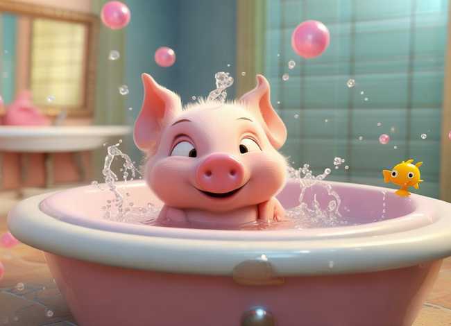 小猪洗澡记绘本（小猪洗澡记绘本故事文字版）
