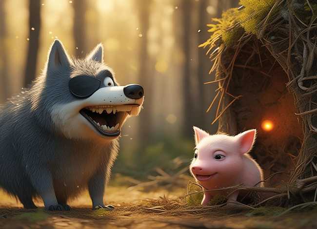 大灰狼和小猪的儿童故事、大灰狼和小猪的故事在线听
