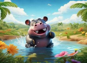 冠军河马儿童故事 - 河马故事幼儿