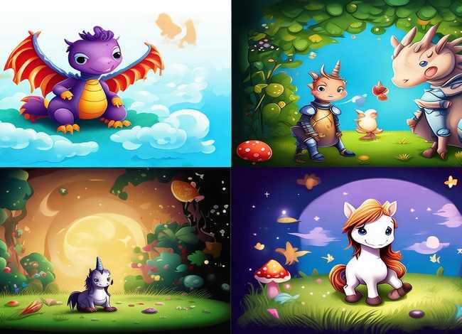 儿童故事创编画视频，幼儿故事创编画4幅