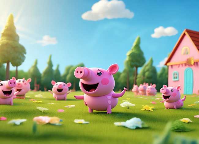 儿童童话故事动画片小猪佩奇，动画片少儿小猪佩奇的故事