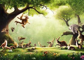 幼儿园大班森林大聚会故事 幼儿故事森林动物大聚会