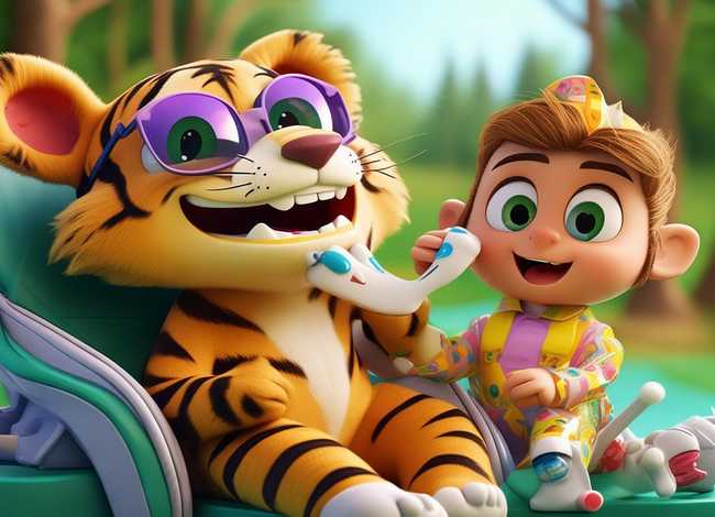 儿童故事视频老虎拔牙 - 幼儿故事老虎拔牙视频