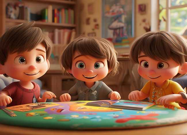 三个人的幼儿故事，幼儿故事三个人演的