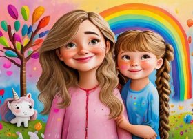 儿童绘画小故事我的妈妈图片 幼儿绘画我的故事图片