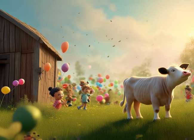 奶牛的儿童简短故事 - 关于奶牛的故事简短
