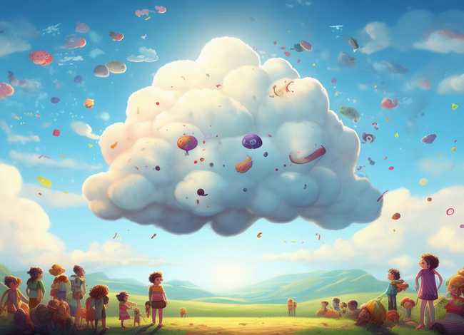 儿童故事云的故事，云的故事图片
