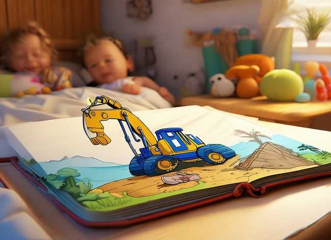 儿童睡前挖掘机故事、挖掘机睡前故事文字版长篇