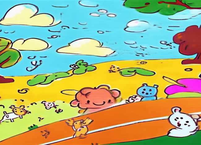 儿童故事画图片6幅简单；儿童手绘故事画简单12张