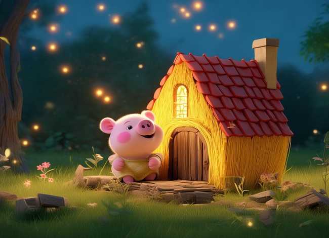 儿童睡前故事小猪盖房子 - 睡前小故事小猪盖房子
