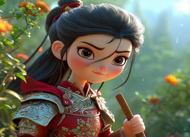 花木兰的故事儿童版照片 花木兰故事的图片