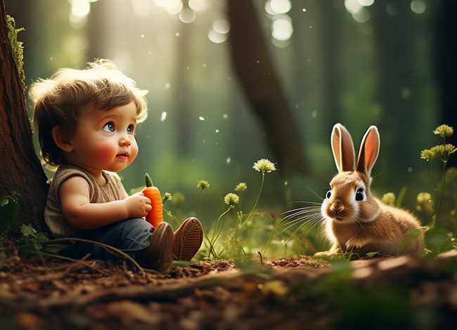 儿童故事守株待兔背景模板；守株待兔讲故事背景音乐