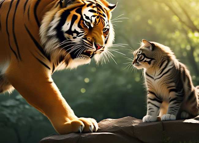 老虎和猫的故事 - 老虎和猫的故事视频 老虎和猫的故事 - 老虎和猫的故事视频