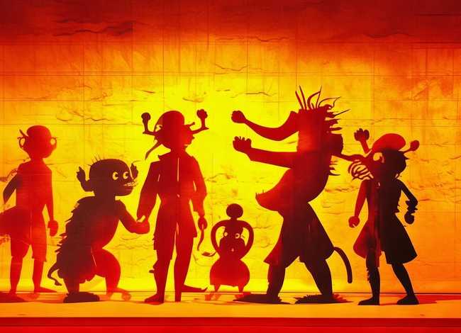 儿童简单皮影画分解打印图（儿童简单皮影画分解打印图片）