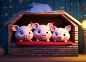 儿歌多多睡前故事；儿歌多多睡前故事三只小猪