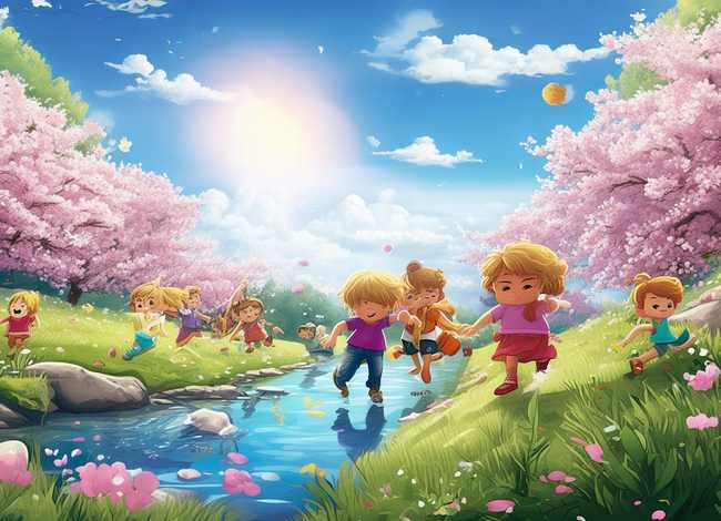 春天的故事画一幅画(春天的故事画一幅画二年级) 春天的故事画一幅画(春天的故事画一幅画二年级)