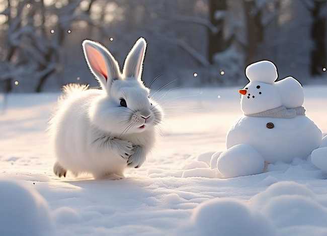 故事 下雪了 故事 下雪了,小兔子想堆一个雪人 故事 下雪了 故事 下雪了,小兔子想堆一个雪人