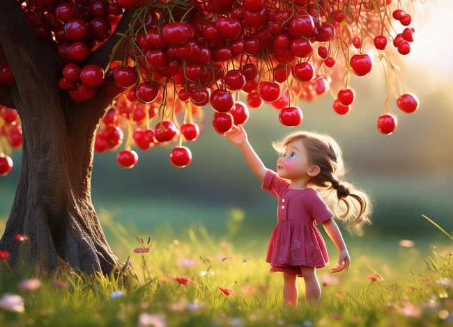 儿童故事樱桃树（一个樱桃树的故事）