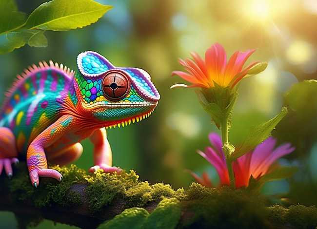 变色龙小故事（变色龙故事绘本）