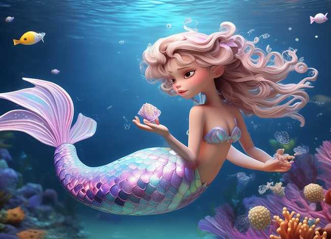 儿童美人鱼故事书拼音版，美人鱼的故事拼音版